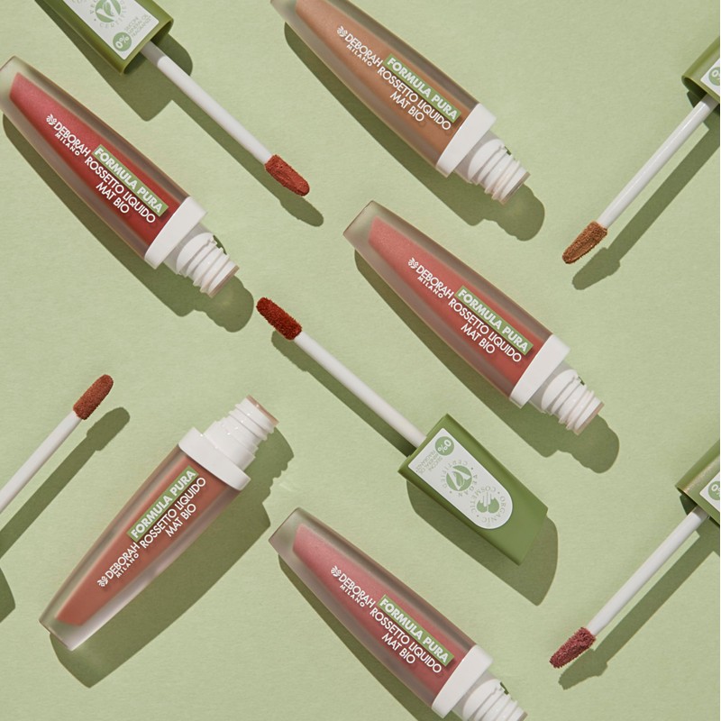 Deborah Milano Liquid Lipstick Pure Formula Organic Matte #05 Brick