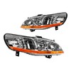 Torchtree Headlight Assembly for 1998-2002 Accord, Amber Reflctor Clear Lens