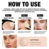 Colour Correcting Powder Foundation, Baked Foundation Long-lasting 24H Wear, Brighten