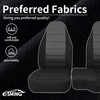 ESMING 2Pcs 60/40 Cloth High Back Bench Seat Cover for