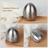 Egg Timer, Kitchen Timer Egg Made of Stainless Steel, Timer,