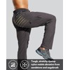Haimont Men Hiking Pants Elastic Waist Nylon Outdoor Quick Dry