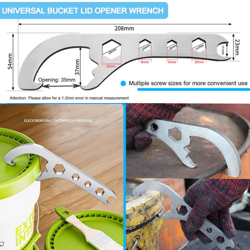 Bucket Opener Paint Can Opener Tool 5 Gallon Lid Opener