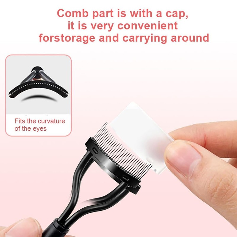 Eyelash Separator Eyelash Comb Lash Separator Stainless Steel Black Long