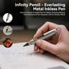 Infinity Pencil - Everlasting Metal Inkless Pen, Titanium Forever Erasable