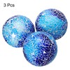 sourcing map 3Pcs Decorative Glass Balls 8cm Orbs Centerpiece Balls