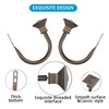 Kowibcl 4Pcs Square Metal Decorative Curtain Holdbacks, Wall Mounted Window