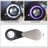 20X Folding Magnifying Glass Portable Rechargeable Pocket Magnifier with LED