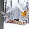 Acrylic Bird Feeder Clear Window Outside Hanging Bird Feeder House