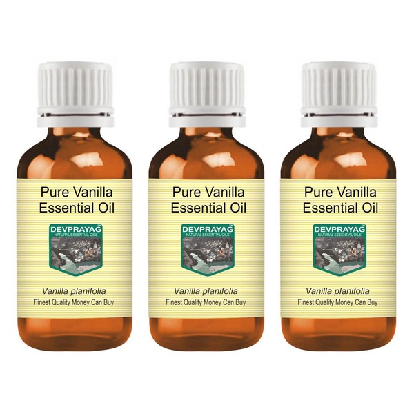 Devprayag Pure Vanilla Essential Oil (Vanilla planifolia) Natural Therapeutic Grade