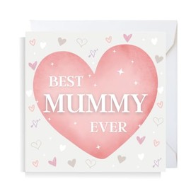 Second Ave Best Mummy Ever Mother's Day Square Mum Mummy Greetings Card