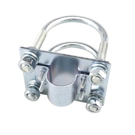Hsthe Sea Outdoor Double U-Bolts Antenna Mast Clamp with an Outside Antenna Fixed Bracket Pole Mount U-Bolt Clamp for Fiberglass Antennas
