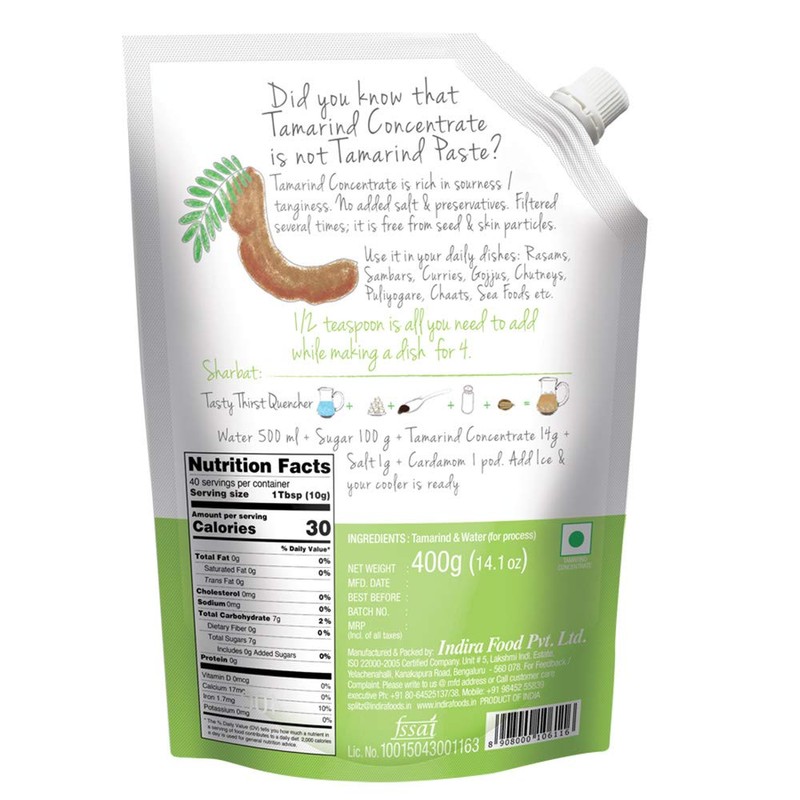 Indira'S Tamarind Concentrate 400G