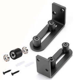 2 PCS Sliding Barn Door Bottom Floor Guide Ball Bearings Adjustable Stay Roller