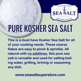 Caravel Gourmet Kosher Sea Salt - All Natural Premium Grade Fine Grain Salt For Cooking & Grilling - Non-Iodized, Gluten Free, No Additives, No Bleaching - Table Salt Shaker Replacement - (17 oz)