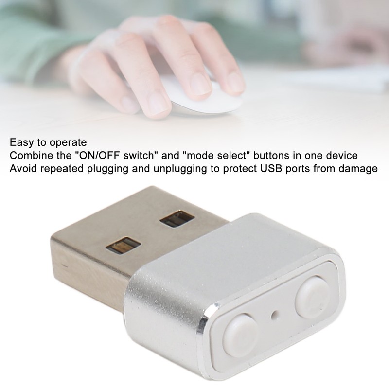 USB Mouse Mover Tiny Undetectable with Separate Mode On Off