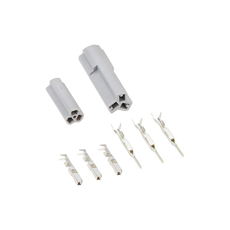 Daytona 96198 Motorcycle Turn Signal Connector 040 3 Pole Gray