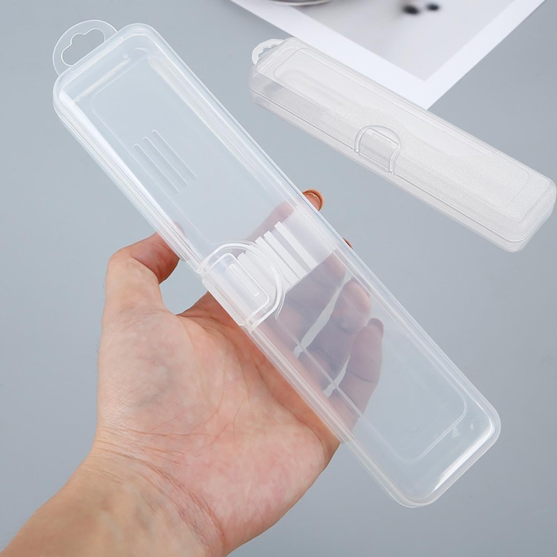 Fortunemee 4 pcs Travel Size Tongue Scraper Case Holder, Portable