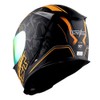 1STorm Motorcycle Full Face Helmet Skull King Matt Orange+ One