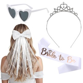 Pack of 4 Hen Party Accessories Women, Bride to Be Decoration, Hen Party Sunglasses, Bride to Be Sash, Bachelorette Party, Wedding Bachelorette Accessories, Bridal Shower and Wedding Photography