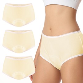 Carer Incontinence Underwear for Women Washable 3 Pack Incontinence Briefs Leak Proof Underwear for Women Incontinence Panties Leak Protection High Absorbency Bladder Control Underwear for Womens