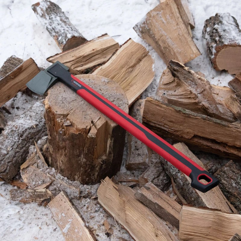 INTERTOOL 4 lbs Full Size Wood Chopping Axe, 28-inch Felling