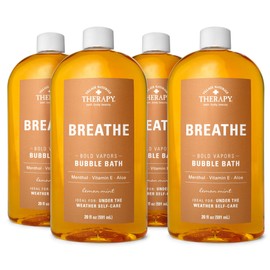 Village Naturals Therapy Breathe Bubble Bath, 20 oz, Pack of 4