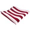 TigerTie Designer Pocket Square with Wide Club Stripes in Various