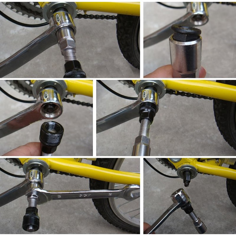 Amusingtao Bike Chain Removal Tool Kits Include 15cm Wrench Crank