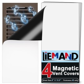Powerful Magnetic Vent Covers,8"X 15.5"Register Vent Cover for Home and RV, HVAC Iron Registers，Strong and Well-Fitting Floor Vent Covers/Air Vent Covers/Ceiling Vent Covers,4Pack
