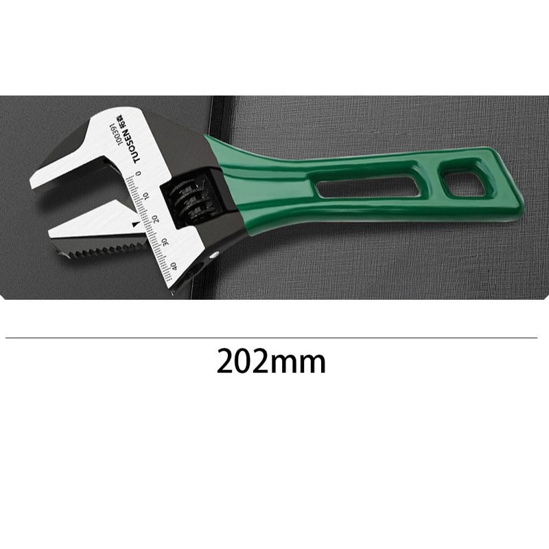 Monkey Wrench, Wide Adjustable Wrench, Multi-functional Spanner, 7.9 inches (202