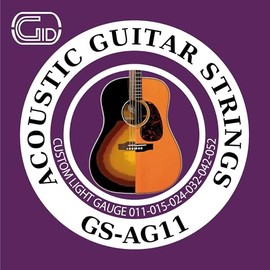 GID Jid STRINGS Series Acoustic Guitar Strings 11-52 CUSTOM LIGHT Custom Light Gauge GS-AG11