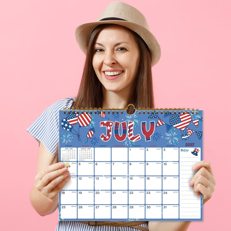 2027 Calendar - 18 Monthly Wall Calendar, July 2026 -
