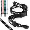 CKB Ltd® 50x Black STAFF LANYARDS Breakaway Safety Lanyard Neck
