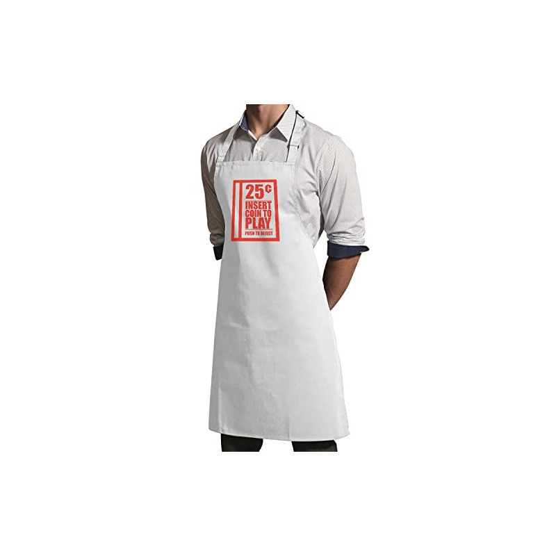 Fabulous Premium Kitchen Apron White Insert Coin to Play Video