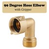 90-Degree Hose Elbow For RVs — Solid Brass Construction, Features