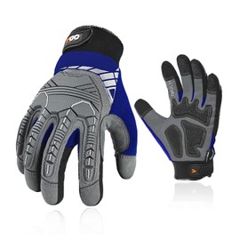 Vgo... 1 Pair of High Mechanical Work Gloves, for Heavy Duty Work, Vibration Protection Gloves, Heavy Duty (SL8849)