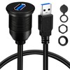 BATIGE Single Port USB 3.0 Male to Female AUX Car