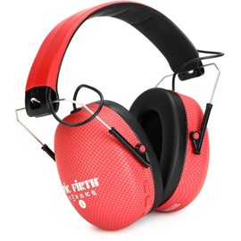Vic Firth Bluetooth Isolation Headphones - Red Bundle with Practice Tips and Austin Bazaar Polishing Cloth