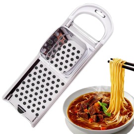 Stainless Steel Spaetzle Maker, Kitchen Pasta Cooking Tools, with Safety Pusher Dough Scraper Manual Pasta Cooking Tools, with Comfort Grip Handle, 32.5 x 11 x 6.5cm