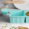 Silicone Freezer Tray for Soup Ice Cubes: 2-Cup Freezing Tray