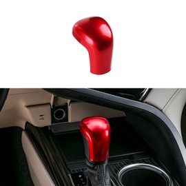 CKE Compatible with Toyota Camry 2026 2025 2024 2023 2022 2021 2020 2019 2018 for Corolla Cross Avalon Accessories Car Gear Shift Knob Cover Trim Protector Cap -Red