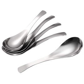 Soup,Spoons,Stainless Steel Short Handle Spoons, Classic And Durable Soup Spoon, Set of 5.