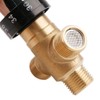 Brass Thermostatic Mixing Valve, 3 Way Water Temperature Pipe Basin