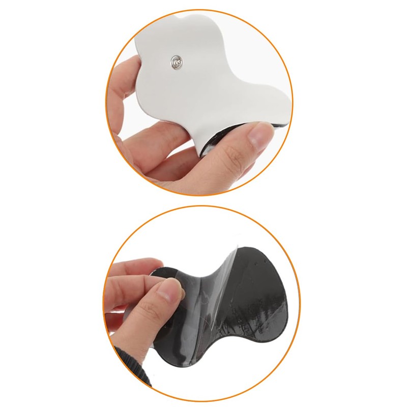 Pack of 2 anatomical TENS electrodes with hypoallergenic gel