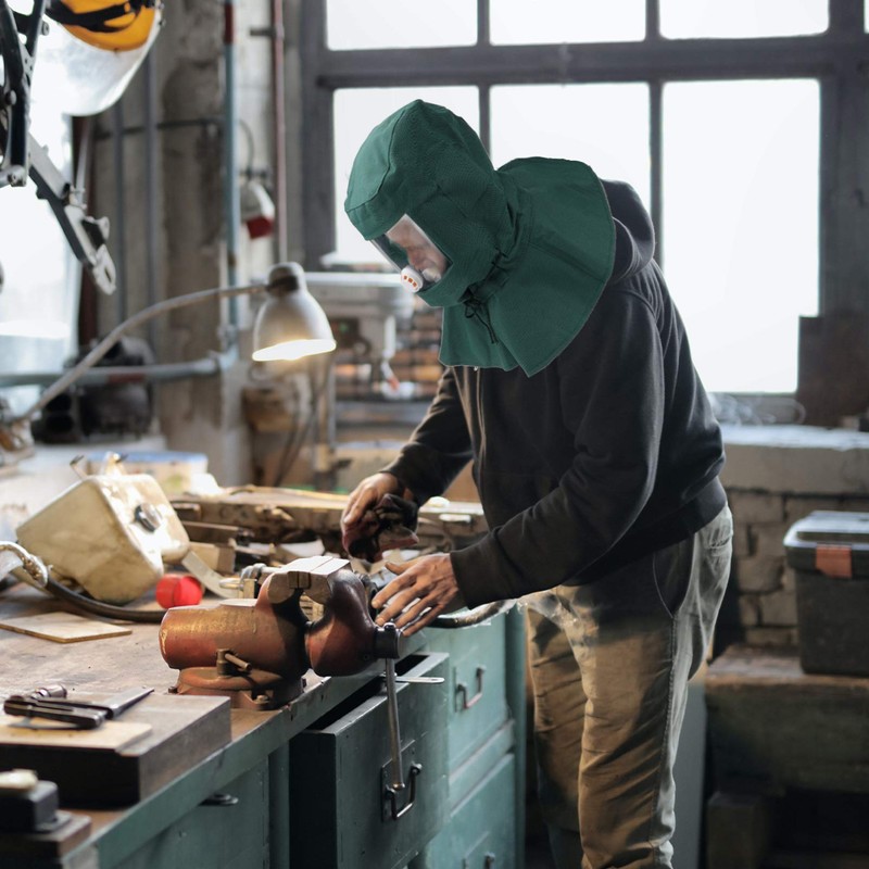 Outanaya Sandblasting Helmet Protective Dust Mask for Abrasive Work Comfortable