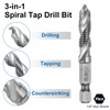 sourcing map 5pcs Combination Drill and Tap Bits, Metric M8