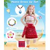 Moana Costume for Kids, Adventure Dress Up for Girls with