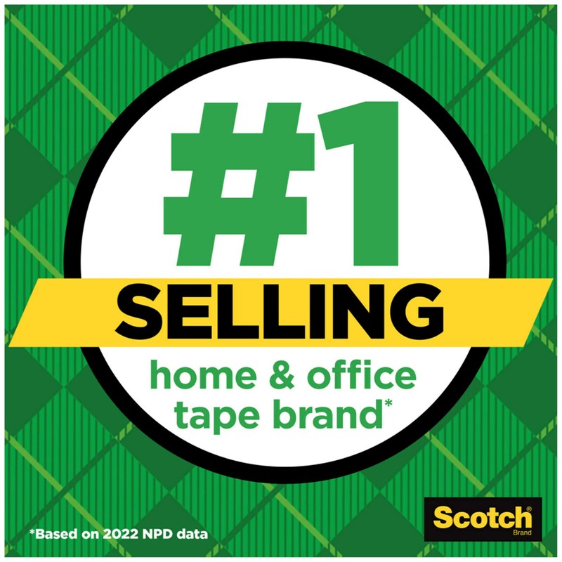 Scotch Magic Tape, Refillable Dispenser, 3/4" X 300", 3/Box