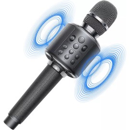 Unbranded Micrófono de karaoke Bluetooth, micrófono inalámbrico recargable, fácil de usar